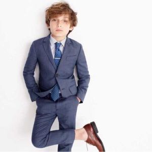J crew/crewcuts kids blue wool slim suit